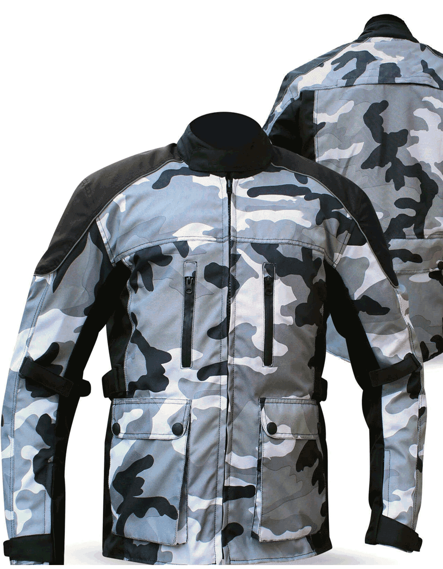 Camouflage Waterproof Motorcycle Jacket (Cordura)