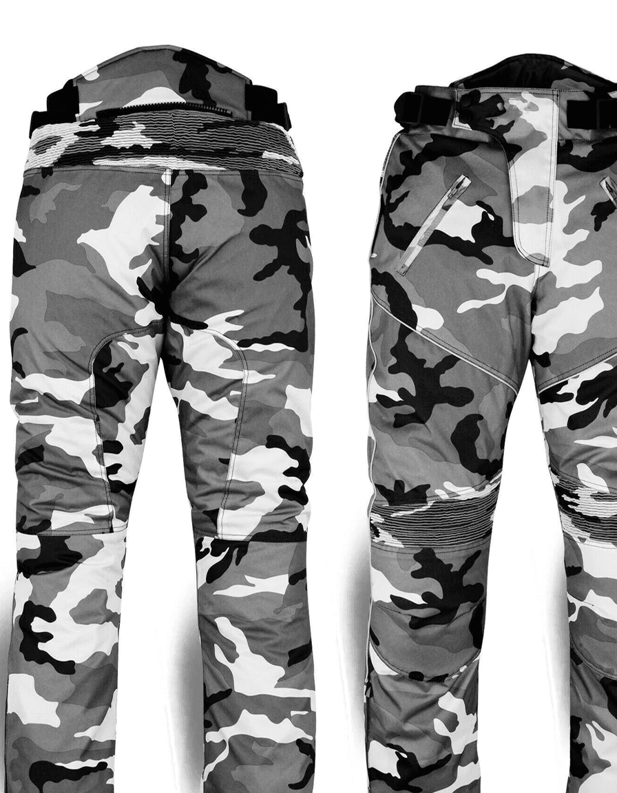 Camouflage Waterproof Motorcycle Trousers (Cordura)