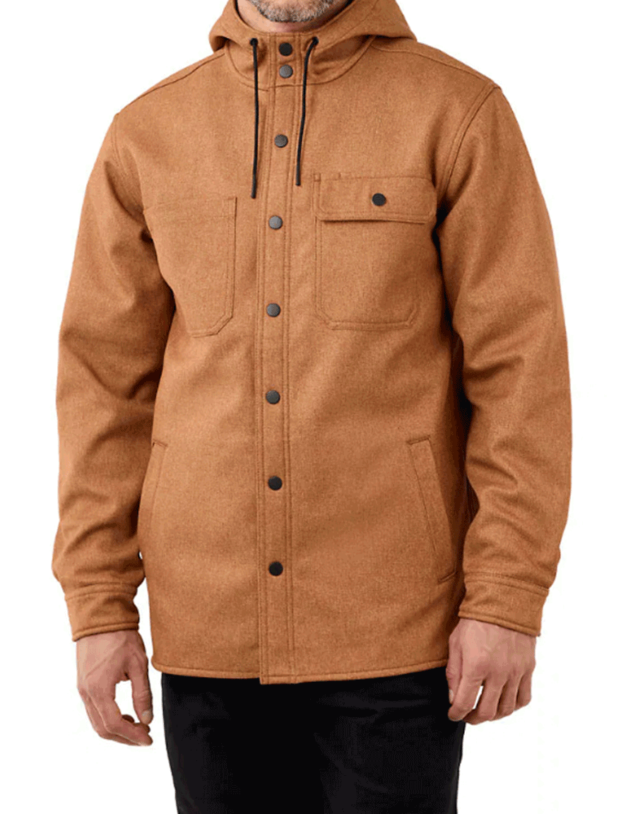 Rain Defender heavyweight hooded shirt jacket.